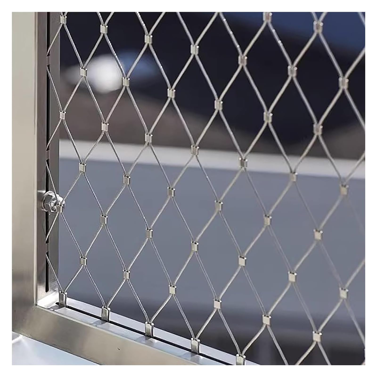 Red de Cuerda Acero Inoxidable 304 | Plata 100-180x100-1000 cm Cercado for aves de corral: Jardín Balcón