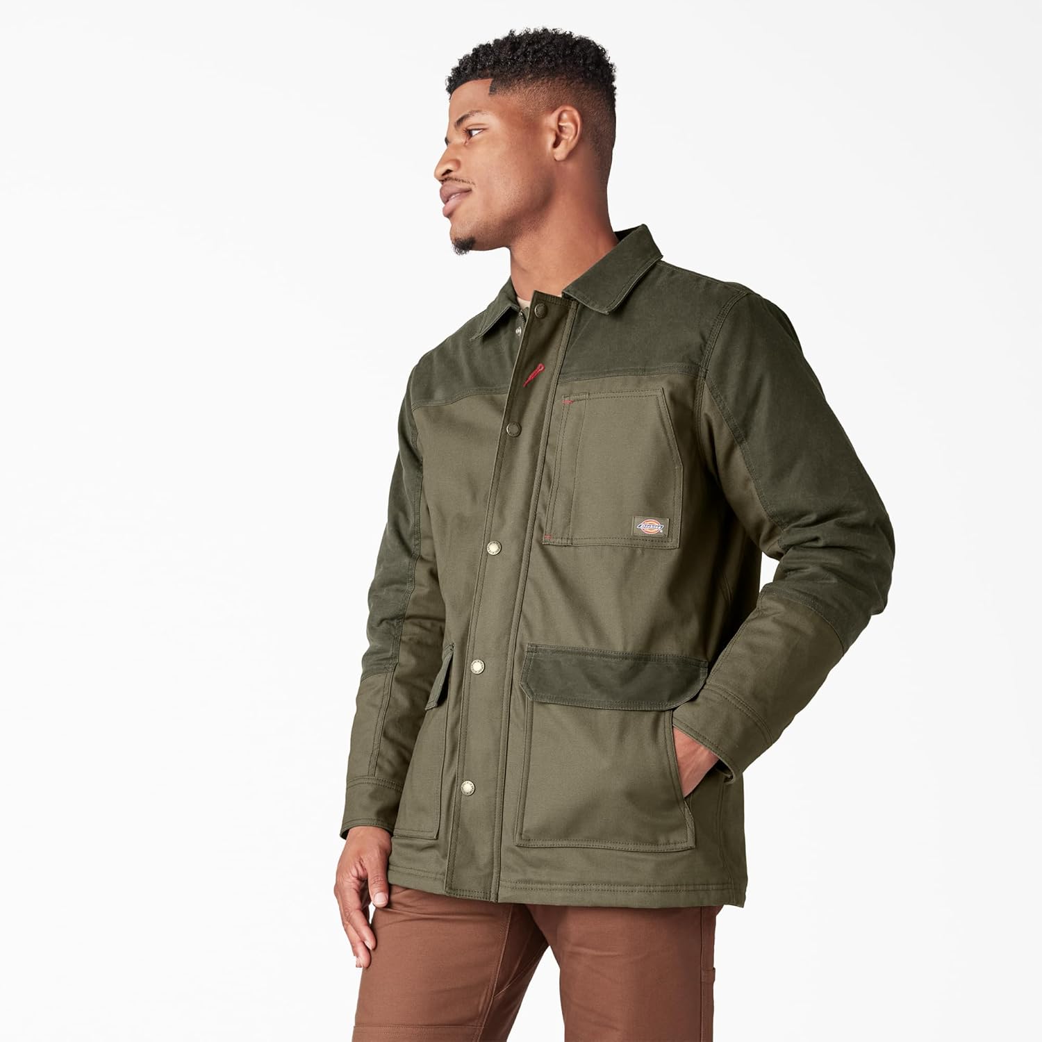 Dickies mens Tradebuilt Wax Coated Canvas Chore Coat - Image 3