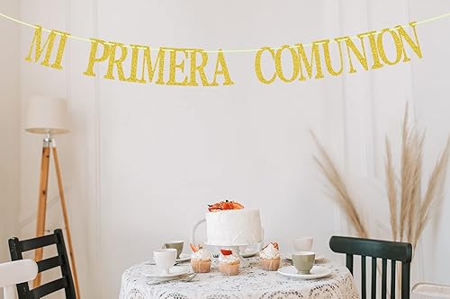 Miniatura 4 de Banner Mi Primera Comunión Banner de Primera Comunión Mi Bautizo Baby Shower decoración de fiesta de bautizo de boda bautizo