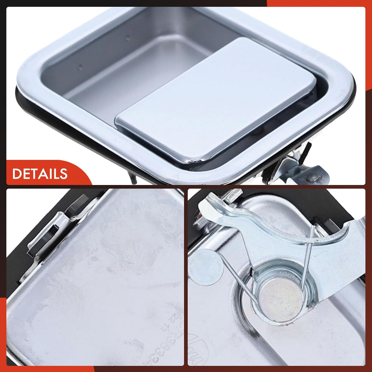 A-Premium Outside Exterior Door Handles Compatible with Jeep Wrangler 1987-1995, CJ7 1981-1986, Scrambler 1981-1985, Chrome, 2-PC Set, Front Driver and Passenger Side