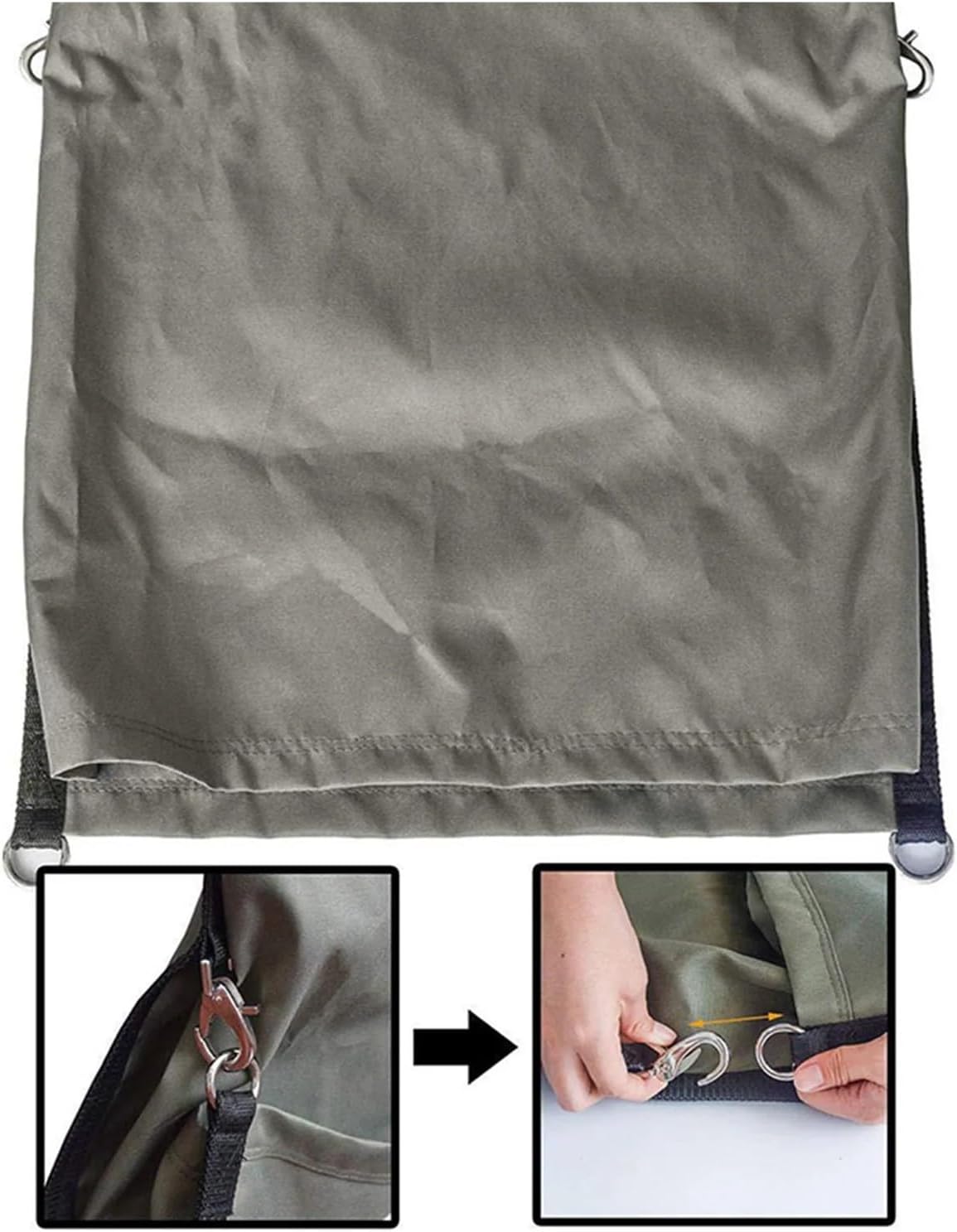 Gardening Apron Collapsible Fruit Gathering Bag Comfortable and Adjustable Strap for and Beach Tools Collecting