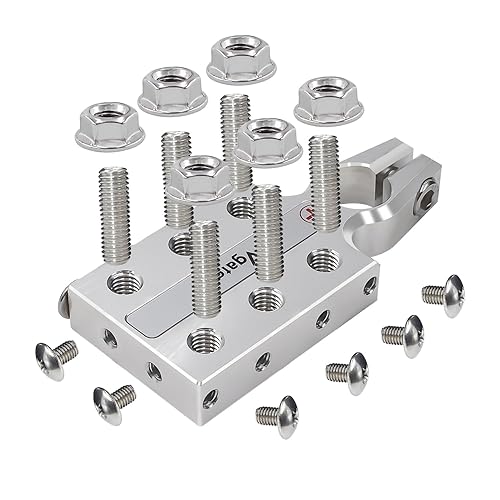 Miniatura 3 de Vgate Terminal de poste AGM de batería de plomo ácido de 16 vías, barra de bus de bloque de distribución, calibre 8AWG hasta 40 (XL), positivo y