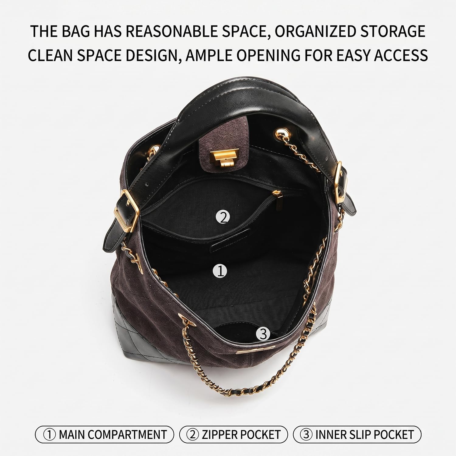 Bolso Bowling de Piel de Curtido Vegetal para Mujer, Bolso de Axila Vintage y Bolso de Hombro de Cuero Auténtico, Bolso de Mano Clásico para la Oficina y el Diario Marrón Oscuro
