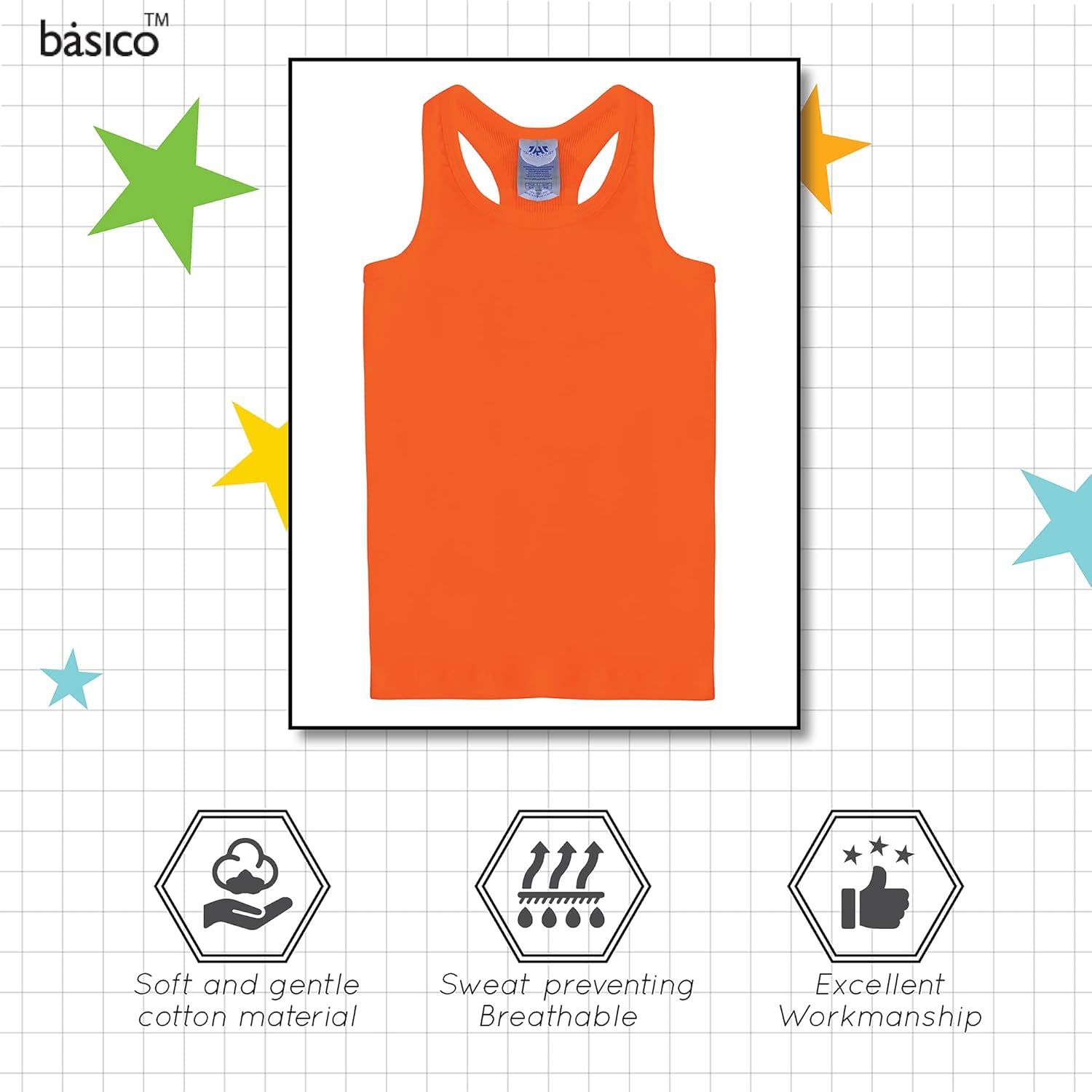 FRESH TEE Girls' Racer Back Tank Top Tunic: Clothing, Shoes & Jewelry