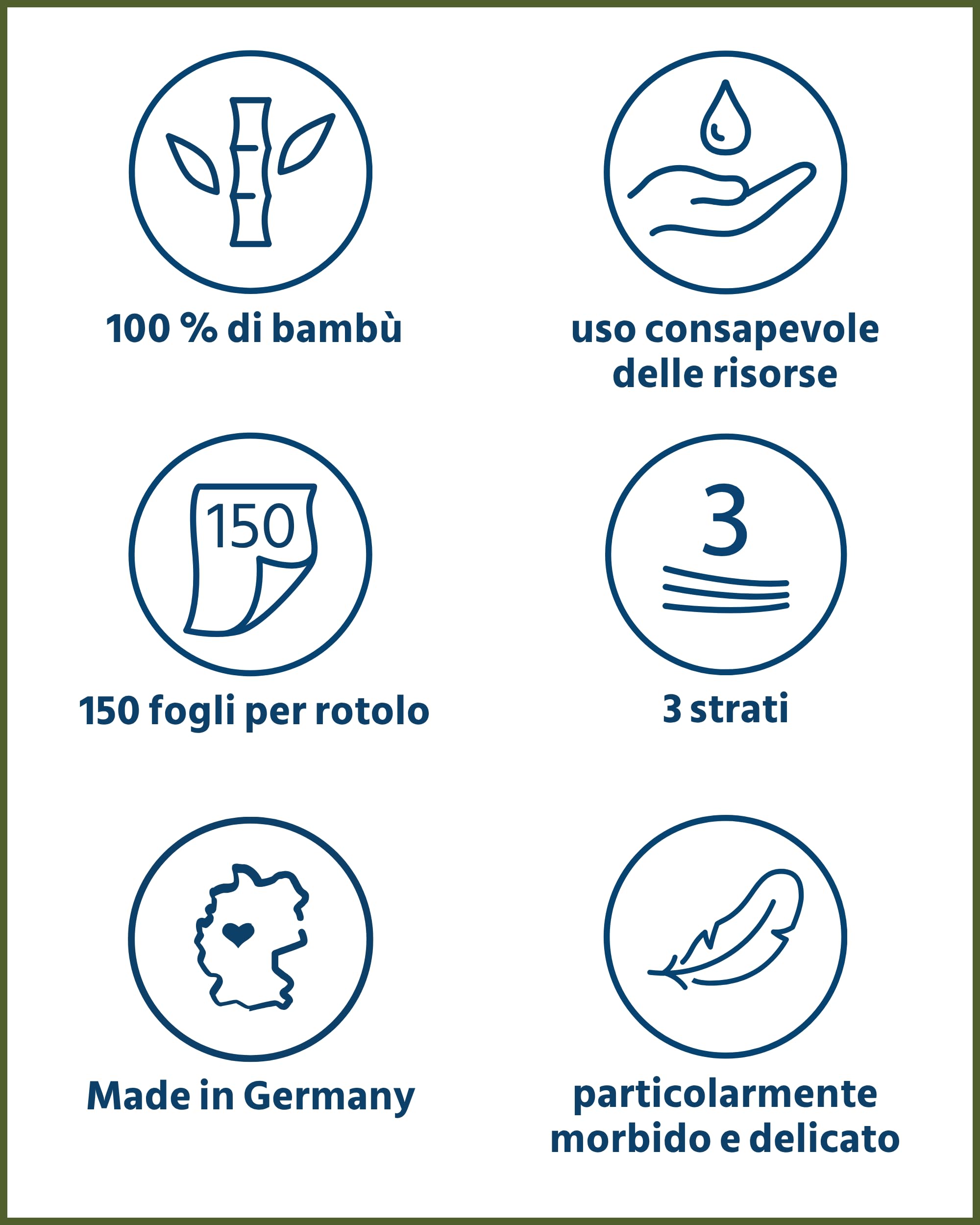 œcolife Carta igienica in bambù, 3 strati, 56 x 150 fogli per rotolo, super morbida, vegana, carta igienica sostenibile, confezione da 60% PCR (56 rotoli)