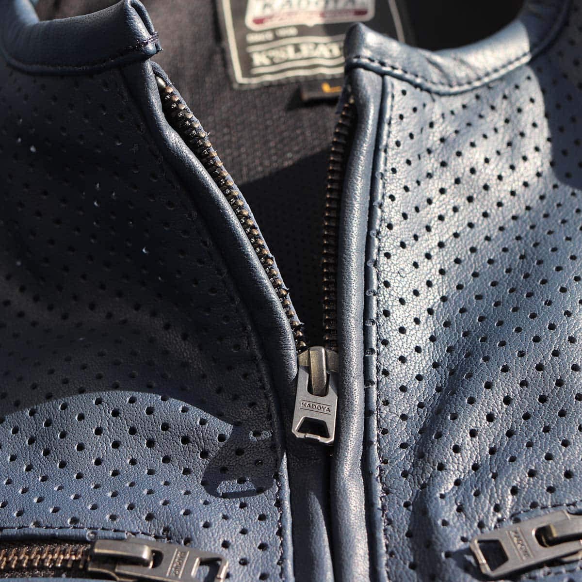Amazon | [カドヤ] パンチングレザージャケット PL-EVO ブラック