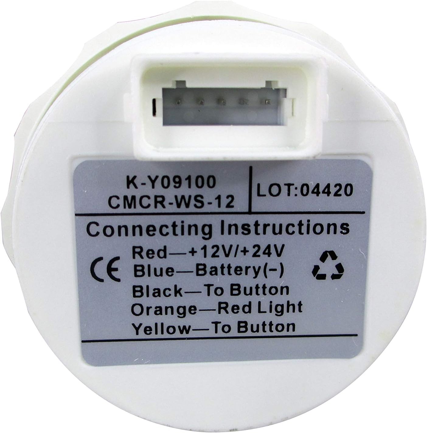 KUS Pactrade Marine Boat Marine Car RV Truck Hour Quartz Clock Gauge Dial 12 Hour 12V/24V