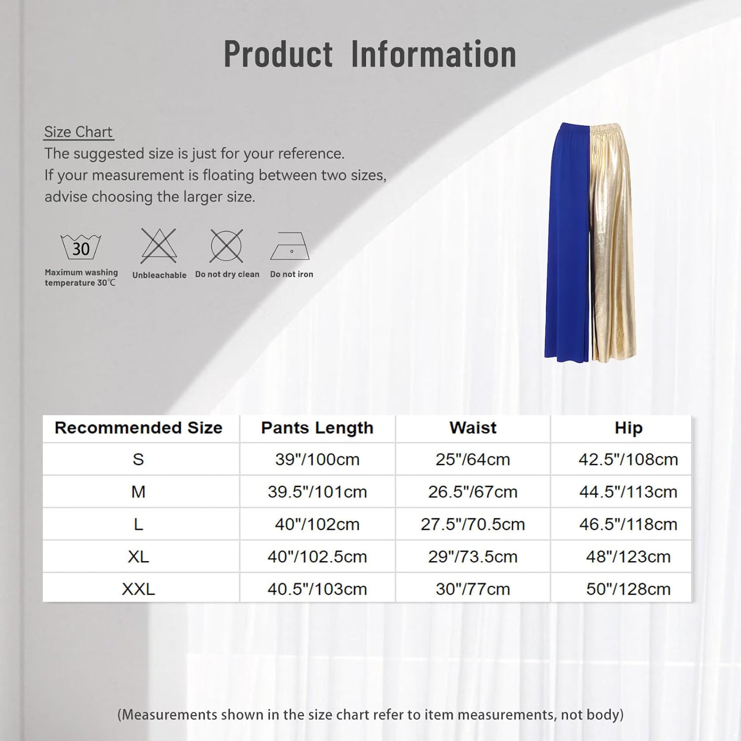 Women's Metallic Praise Dance Pants Wide-Leg Trousers Liturgical Celebration of Spirit Palazzo Pant
