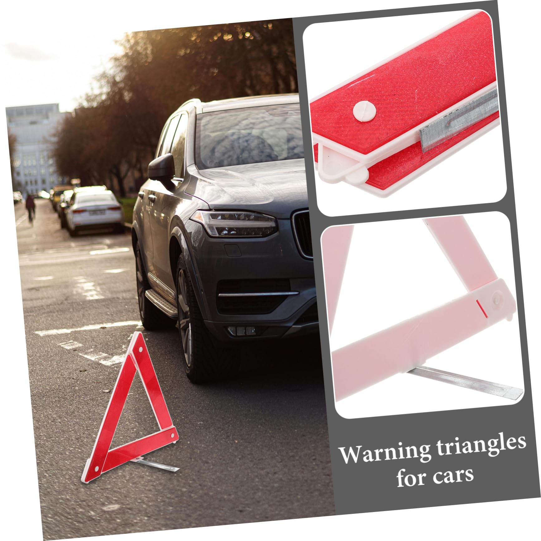 Triangle Reflective Foldable Road Emergency Red Triangle Roadside Car