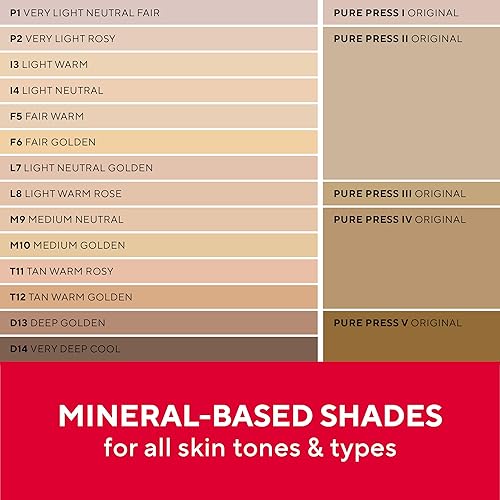 Miniatura 10 de Mirabella Invincible For All Pure Press - Base de maquillaje en polvo, base mineral construible con acabado HD para pieles sensibles y todo tipo de