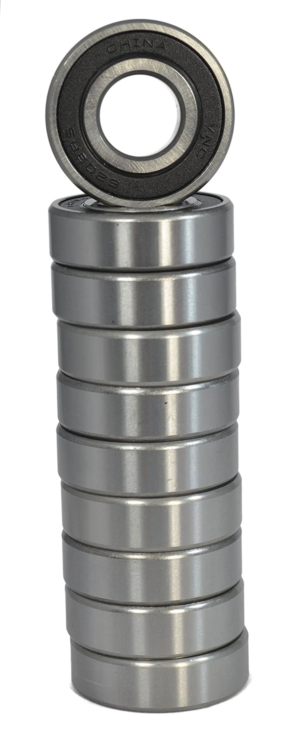 6306-2RS (30x72x19mm) C3 EMQ Premium Sealed Radial Ball Bearing 10 Pack