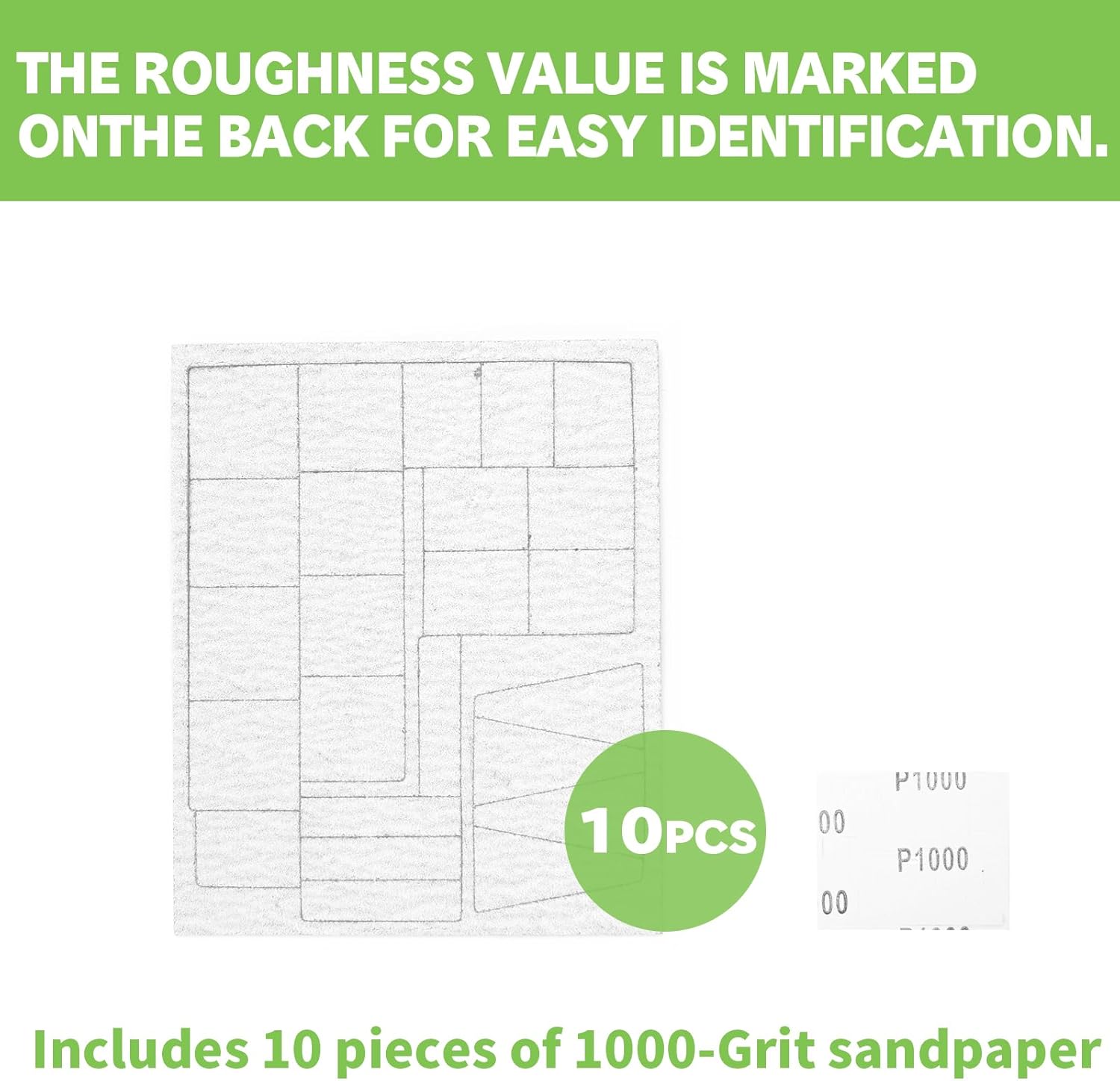 Reciprocating Sander, Variable Speed and USB Charging with LED Light, and 10pcs 1000-Grit Sandpaper Multi-Purpose Power Tool for Sanding, Polishing, Finishing, DIY Crafts