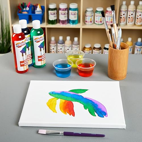 Miniatura 6 de Colorations LWPACK - Pintura de acuarela líquida, 4 onzas líquidas, juego de 6, no tóxica, pintura para niños, manualidades, pasatiempos, diversión,