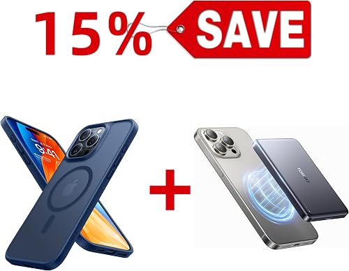 Magnetic Power Bank 10,000mAh & Magnetic Case — Buy Together to Save 15%