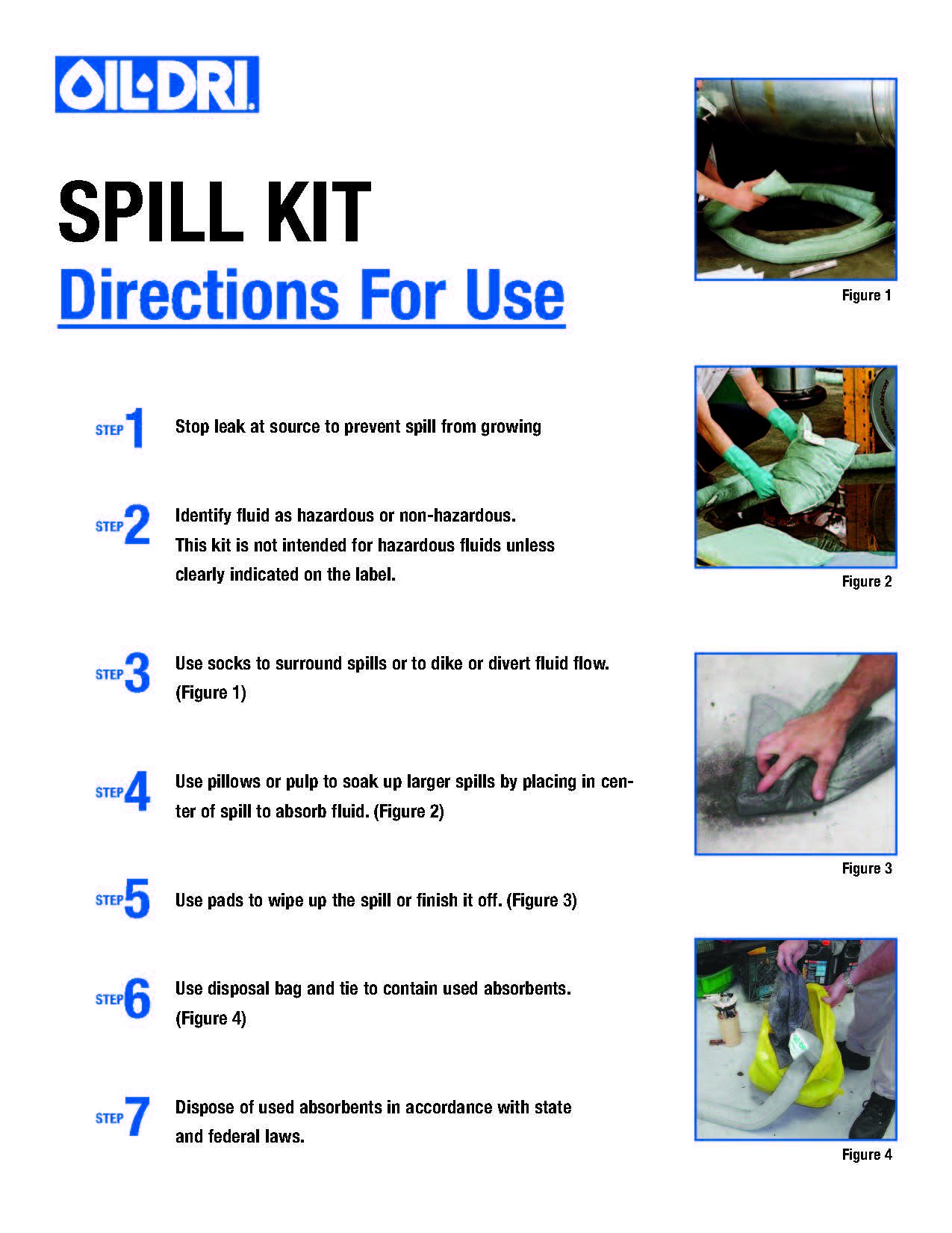 OilDri L90435 Compact Universal 5Gallon Bucket Spill Kit, 5Gallon