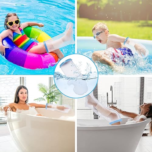 Miniatura 5 de Fundas de fundición para piernas para adultos, cubierta impermeable para piernas, protector de pie hermético para piernas rotas, rodilla, pie,