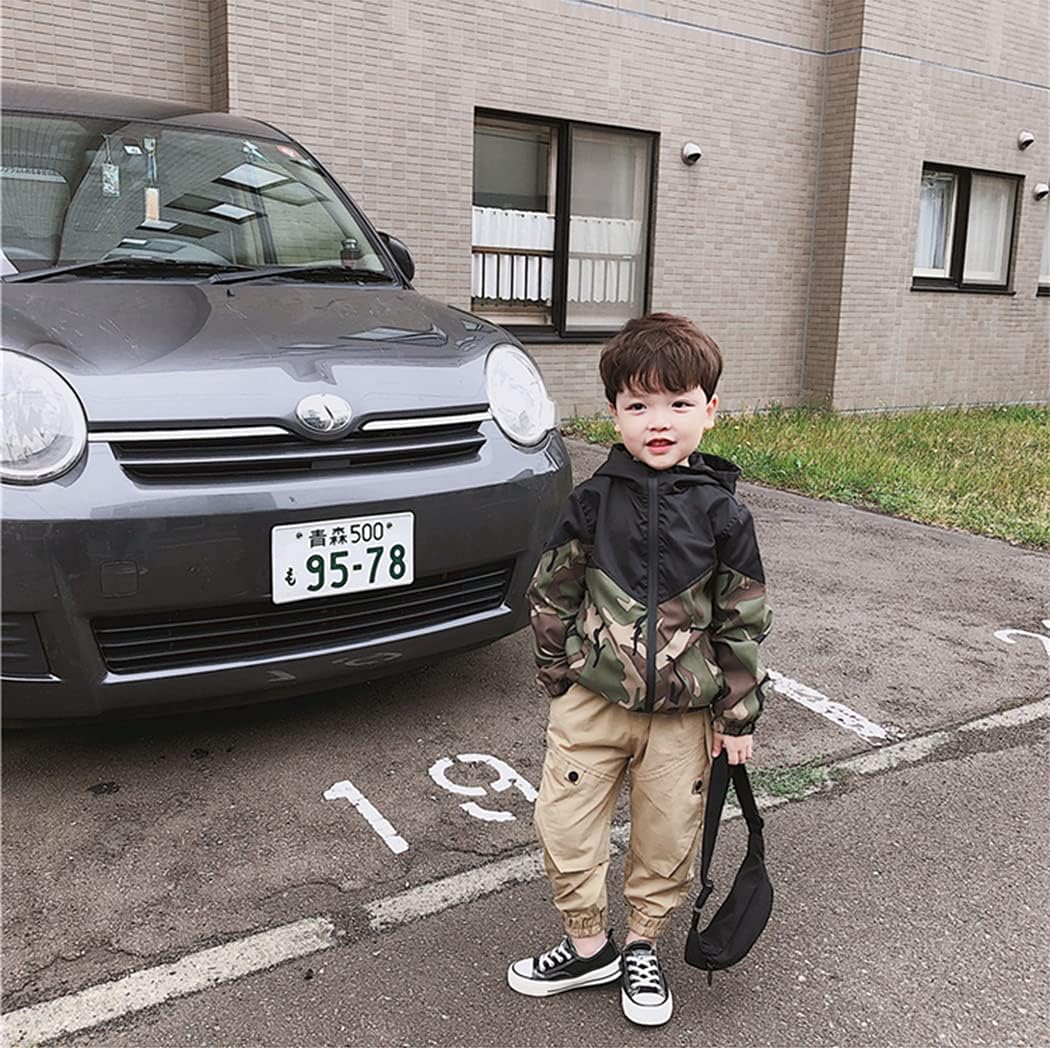 Boys' Hooded Dinosaur Jacket Windbreaker Outerwear - Image 3