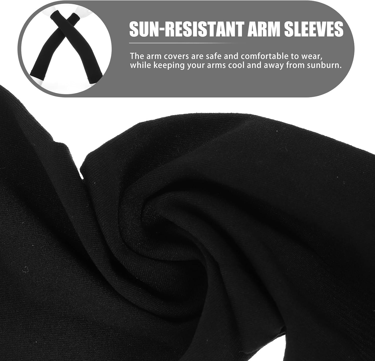 SUPVOX Sun Protection Arm Sleeves Ice Silk Cooling Elastic Oversleeves 4 Pairs Unisex Outdoor Sports UV Resistant Cycling Hiking Covers