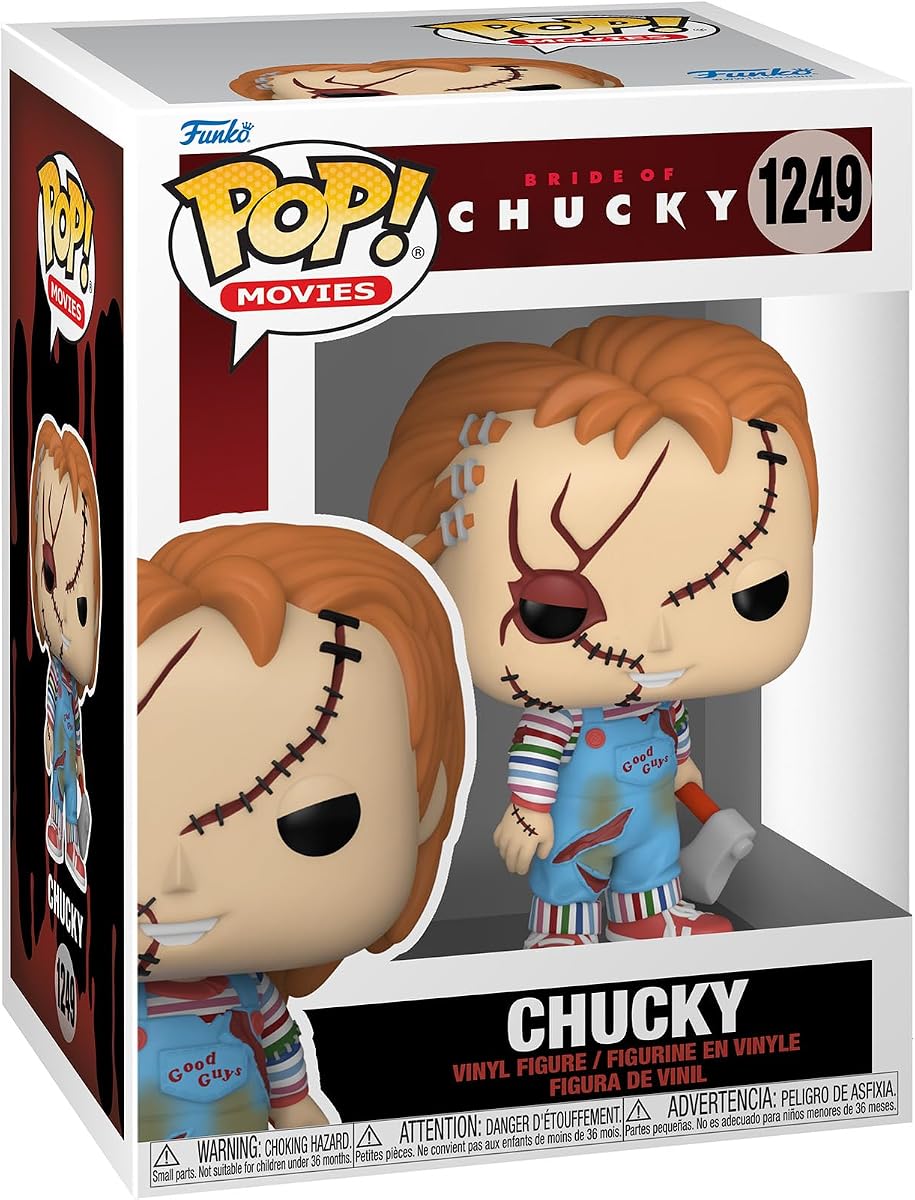 ¡ESTALLIDO! Películas: La novia de Chucky - Chucky | Mercancía oficial - Figura de vinilo coleccionable para exhibición en estantería - Idea de regalo de cumpleaños para fanáticos y coleccionistas