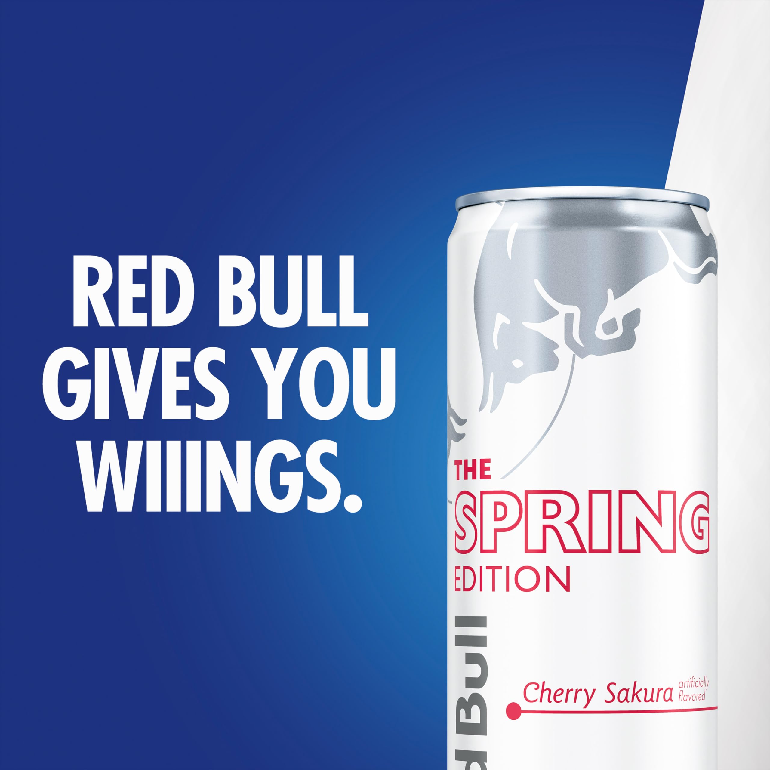 Red Bull Spring Edition Energy Drink, Cherry Sakura, 114mg Caffeine, Taurine & B Vitamins, 12 oz. Pack of 24 Cans