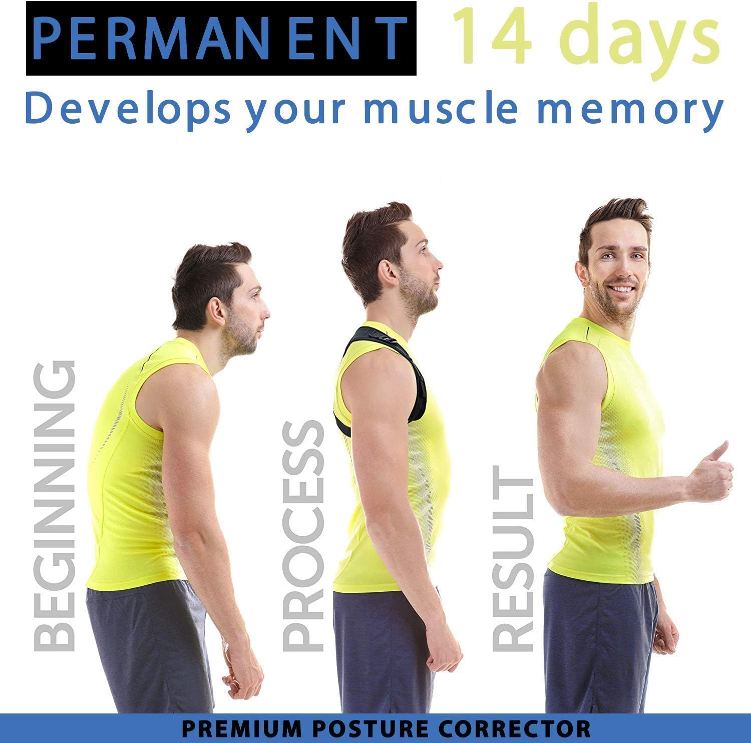 Posture Corrector for Men and Women, Upper Back Brace for Clavicle Support, Adjustable Back Straightener and Providing Pain Relief from Neck, Back & Shoulder. (Universal) : Health & Household