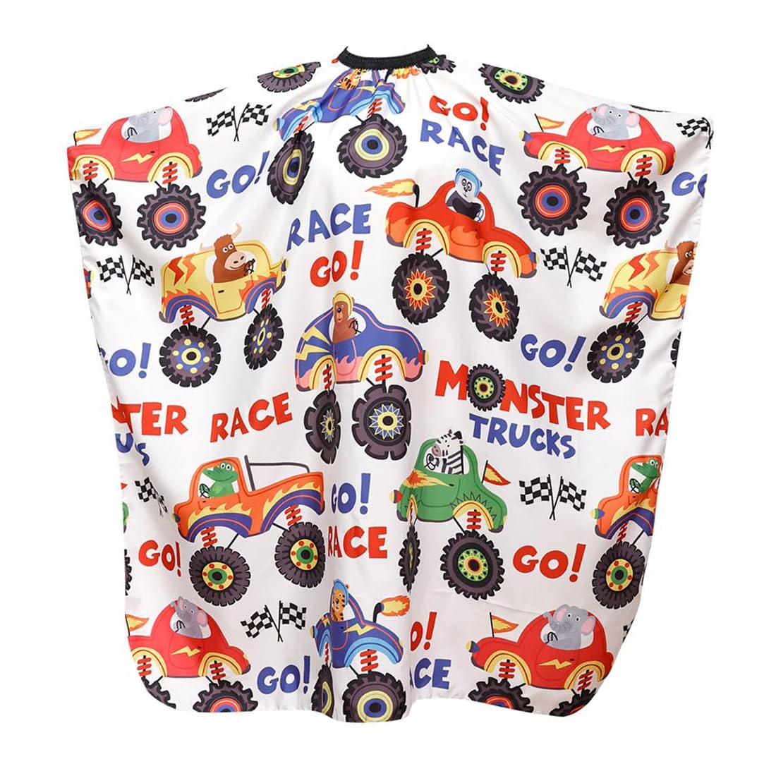 VEOIRXU Capa Peluqueria de Niños Capa de Peluquería Impermeable Capas de Corte Peluquería Cabello Delantal de Peluquería con Cepillo de Pelo Roto para Niñas y Niños