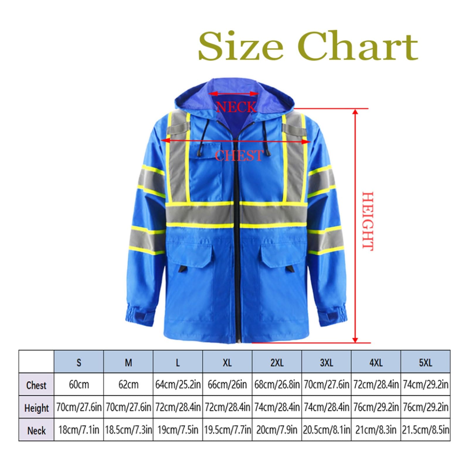 High Visibility Reflective Jacket with Fleece Liner, Warm Safety Work Jacket for Women & Girls, Multiple Pockets chaleco reflectante