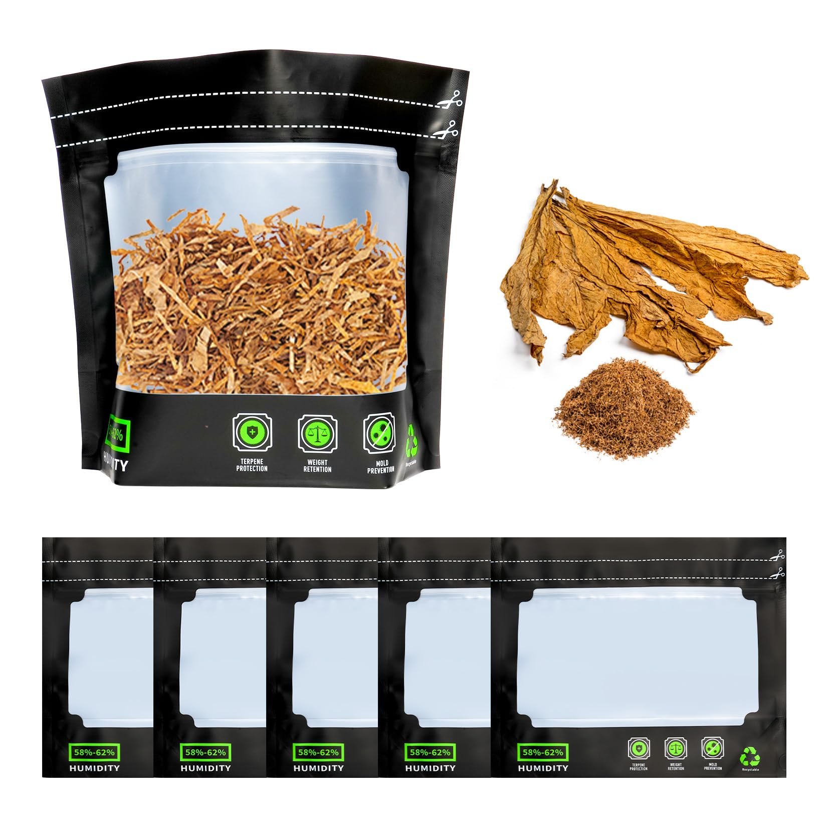 Lot De 6 Sachets De Conservation Terploc Grove - Fermeture Zip - Contrôle Humidité 58-62% - Antistatique, Résistant Aux UV - 20x25x5 Cm