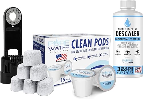 Kit de inicio de mantenimiento de cerveza, limpieza profunda, cuidado, reemplazo - para sistemas de preparación Keurig 1.0 - Incluye una solución de