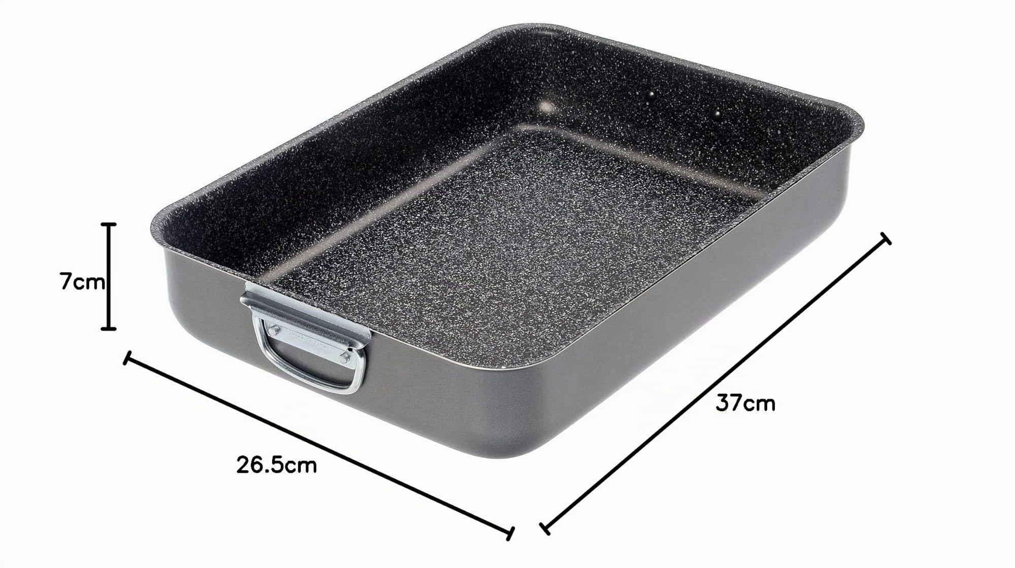 Alluflon Tradition Italie Lasagnes, aluminium, Noir, 35 x 25 cm