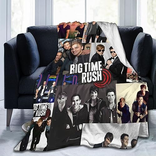 Miniatura 7 de Big Music Time Music Rush - Manta de franela suave de forro polar, cálida y acogedora manta estampada para sofá de 60 x 50 pulgadas