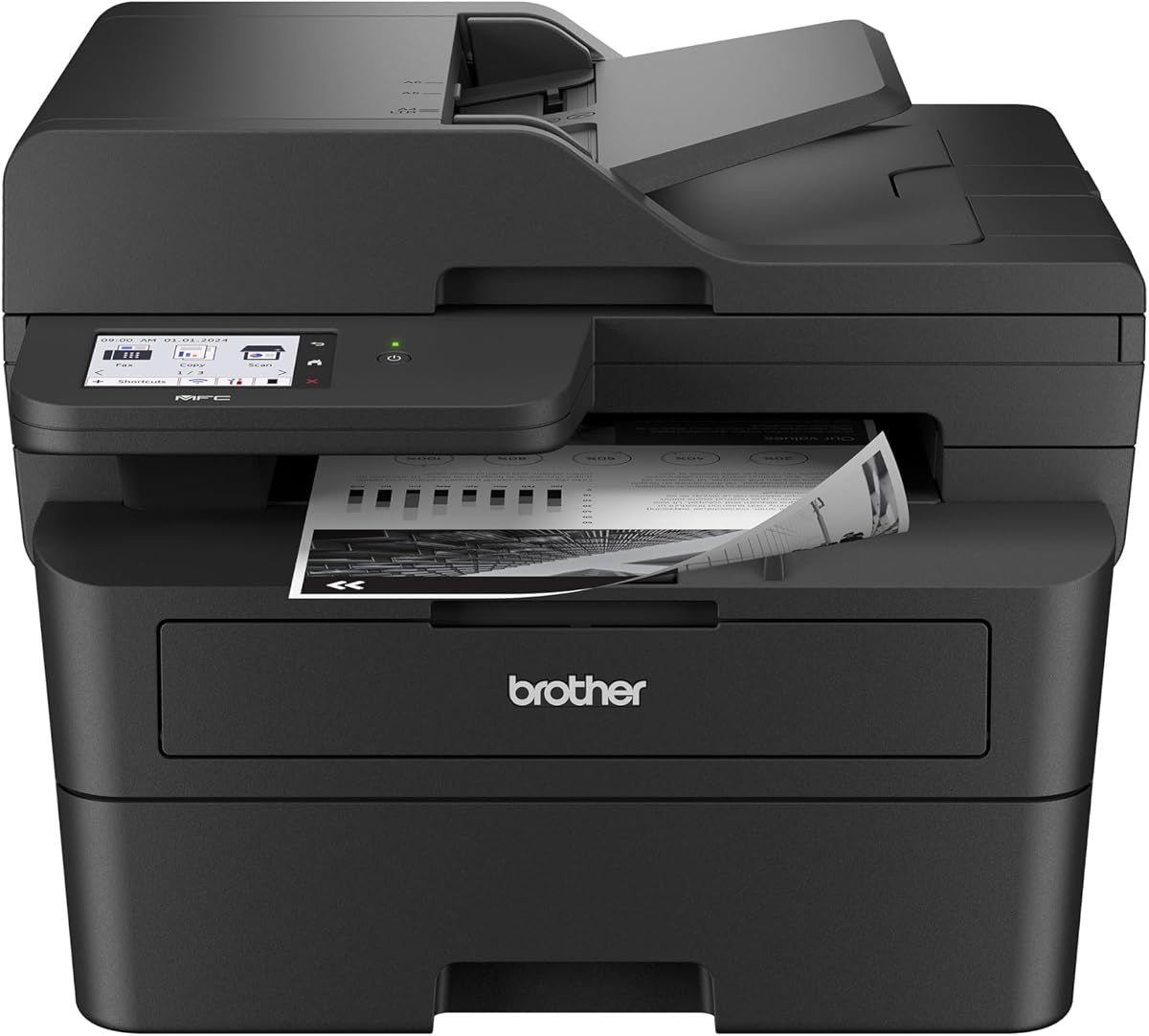 Professional Laser Printer with Scanner, High-Speed 36 ppm Monochrome All-in-One, Wireless Duplex Printing and Scanning, Cloud-Ready 3.5 in Touchscreen for Small Business (MFC-L2900DW)