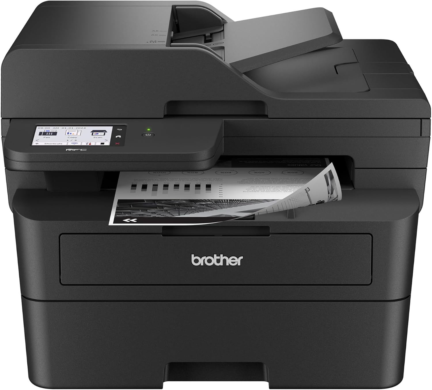 Professional Laser Printer with Scanner, High-Speed 36 ppm Monochrome All-in-One, Wireless Duplex Printing and Scanning, Cloud-Ready 3.5 in Touchscreen for Small Business (MFC-L2900DW)
