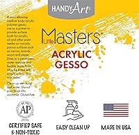 Vista 7 de Handy Art Little Masters Economy - Galón acrílico, color blanco gesso de 128 onzas líquidas (paquete de 1)