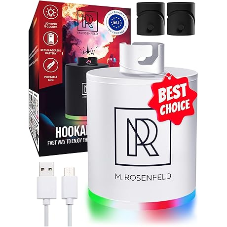 M. ROSENFELD White Hookah Pump: The Ultimate Electric Hookah Experience
