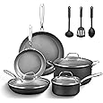 Granitestone 13 Pc Pots and Pans Set Non Stick Cookware Set, Kitchen Cookware Sets, Pot and Pan Set, Pot Set, Hard Anodized Non Stick Pots and Pans Set with Lids, Nonstick Cookware Set Dishwasher Safe