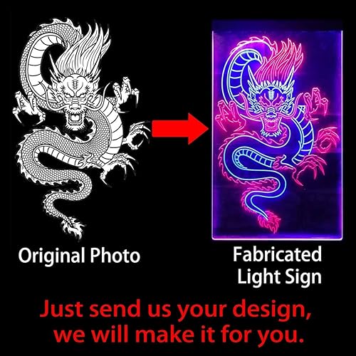 Miniatura 2 de ADVPRO Letrero de neón LED de doble color, tricolor, tu propio diseño, 13 dobles o tricolor, 3 tamaños, paisaje/retrato (9 fuentes de diseño para