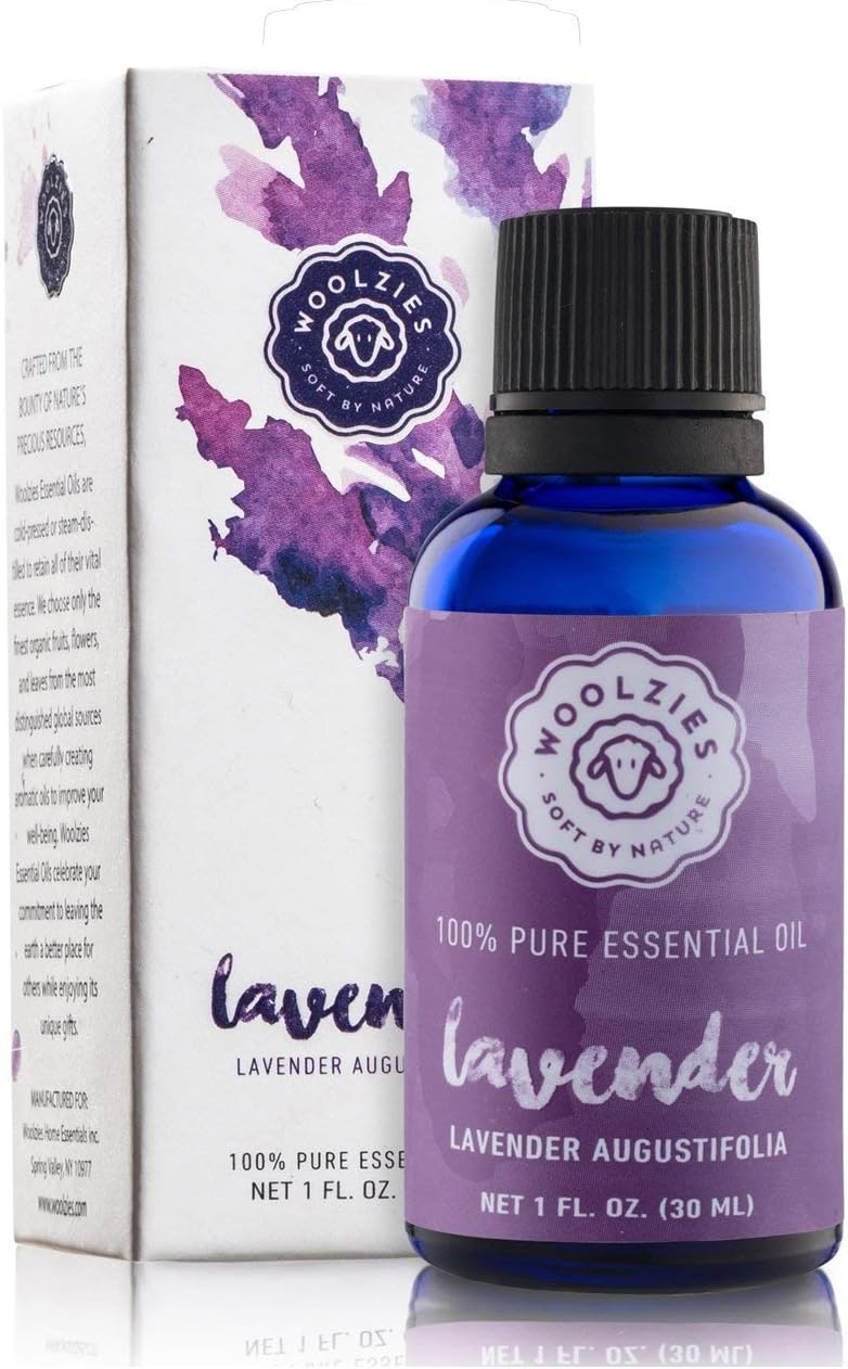 Woolzies Lavender Essential Oil - Aromatherapy Essential Oils for Diffuser and Topical Use | 100% Pure Therapeutic Grade Lavender |1 Fl Oz
