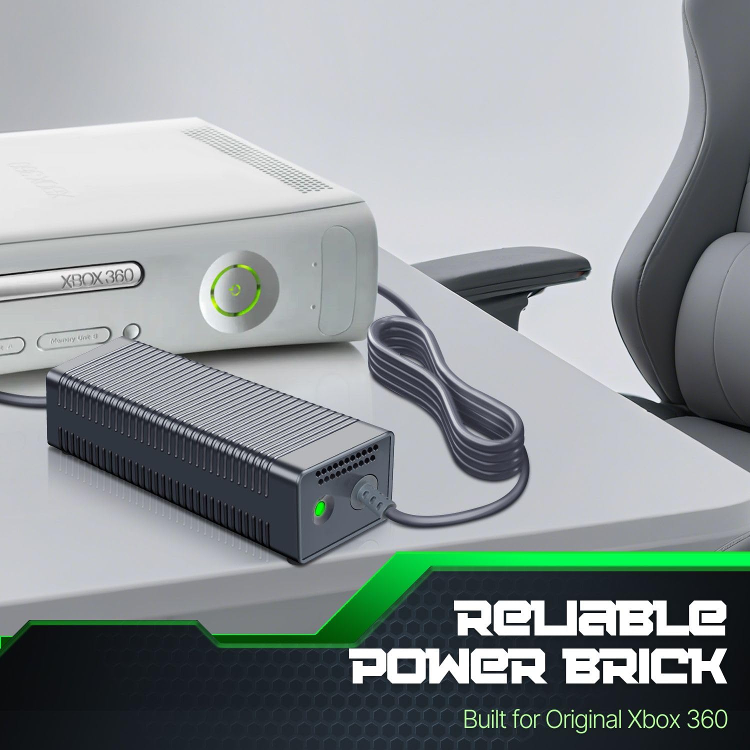 TNP Power Supply Brick AC Adapter for Xbox 360 Console - 175W