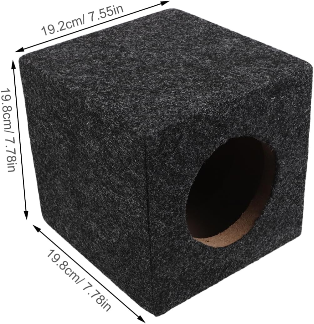 STOBAZA Subwoofer Enclosure Box Sturdy Wooden Speaker Cabinet for Home Vehicle Easy Installation Stylish Design Enhanced Audio Performance for Trucks and Cars