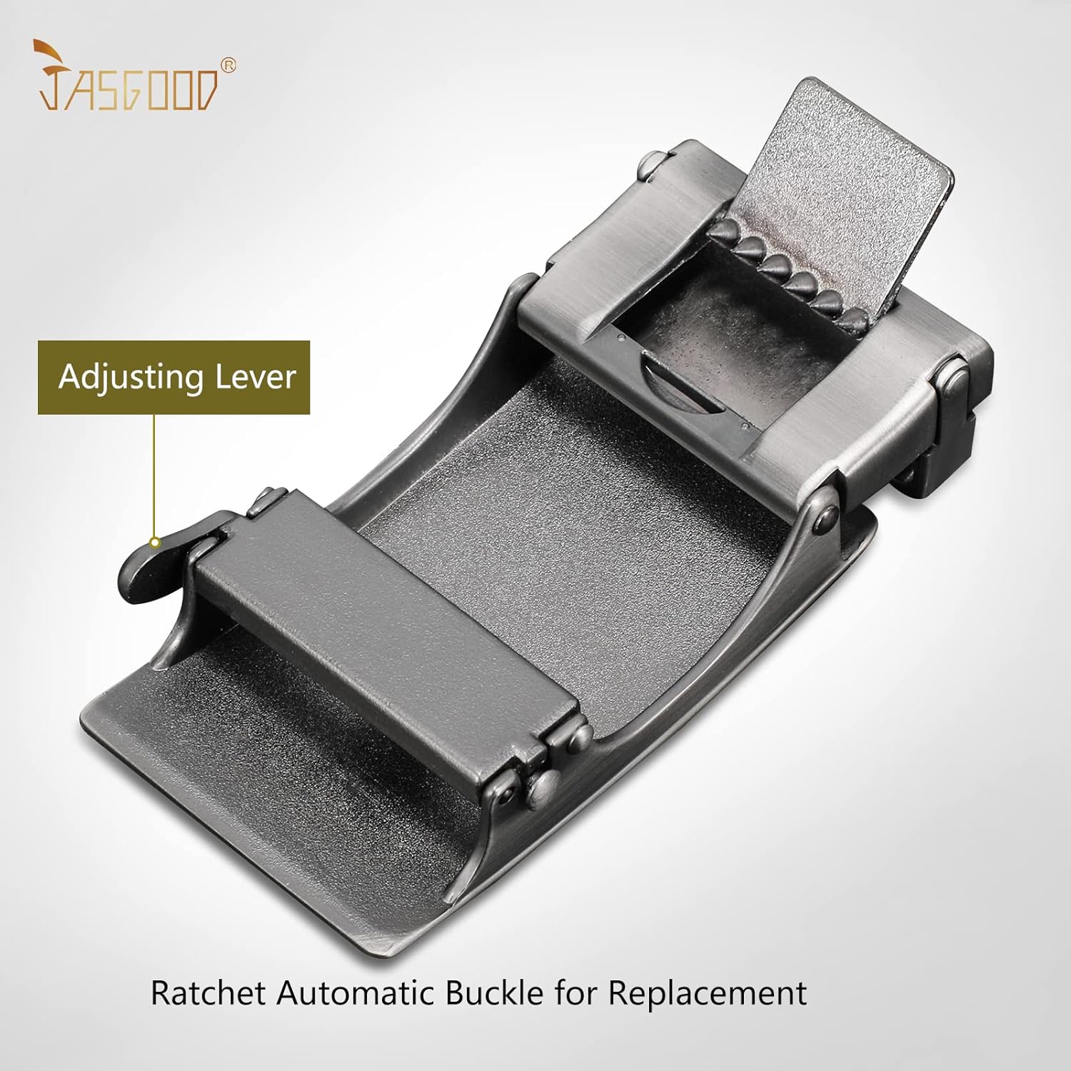 JASGOOD Men Ratchet Buckle Only Replacement Click Leather Buckle - Image 3