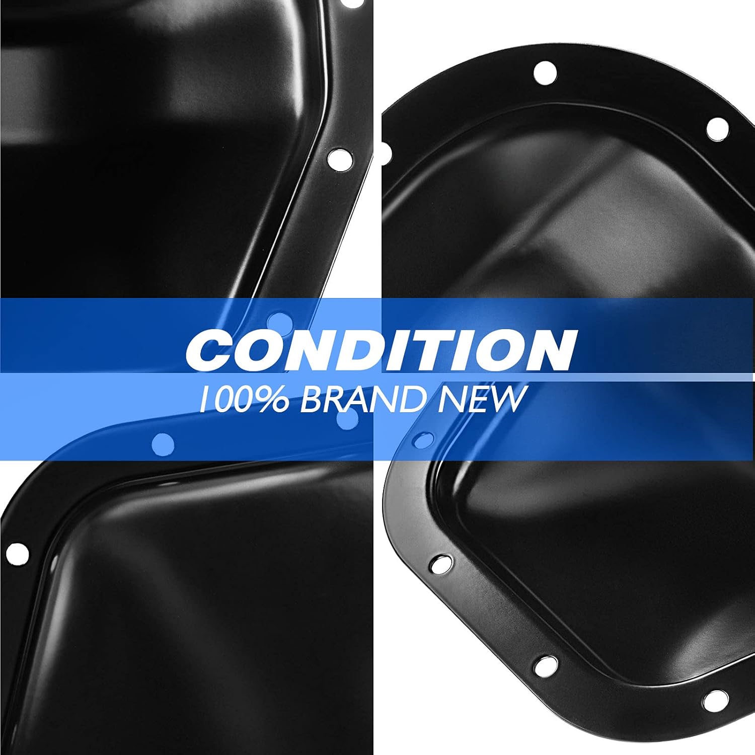 YHTAUTO Rear Differential Cover and Gasket Set Compatible with Ford & Lincoln, F-150 2000-2008, F-250 1985-1999, Excursion, F-350 Super Duty, Mark LT