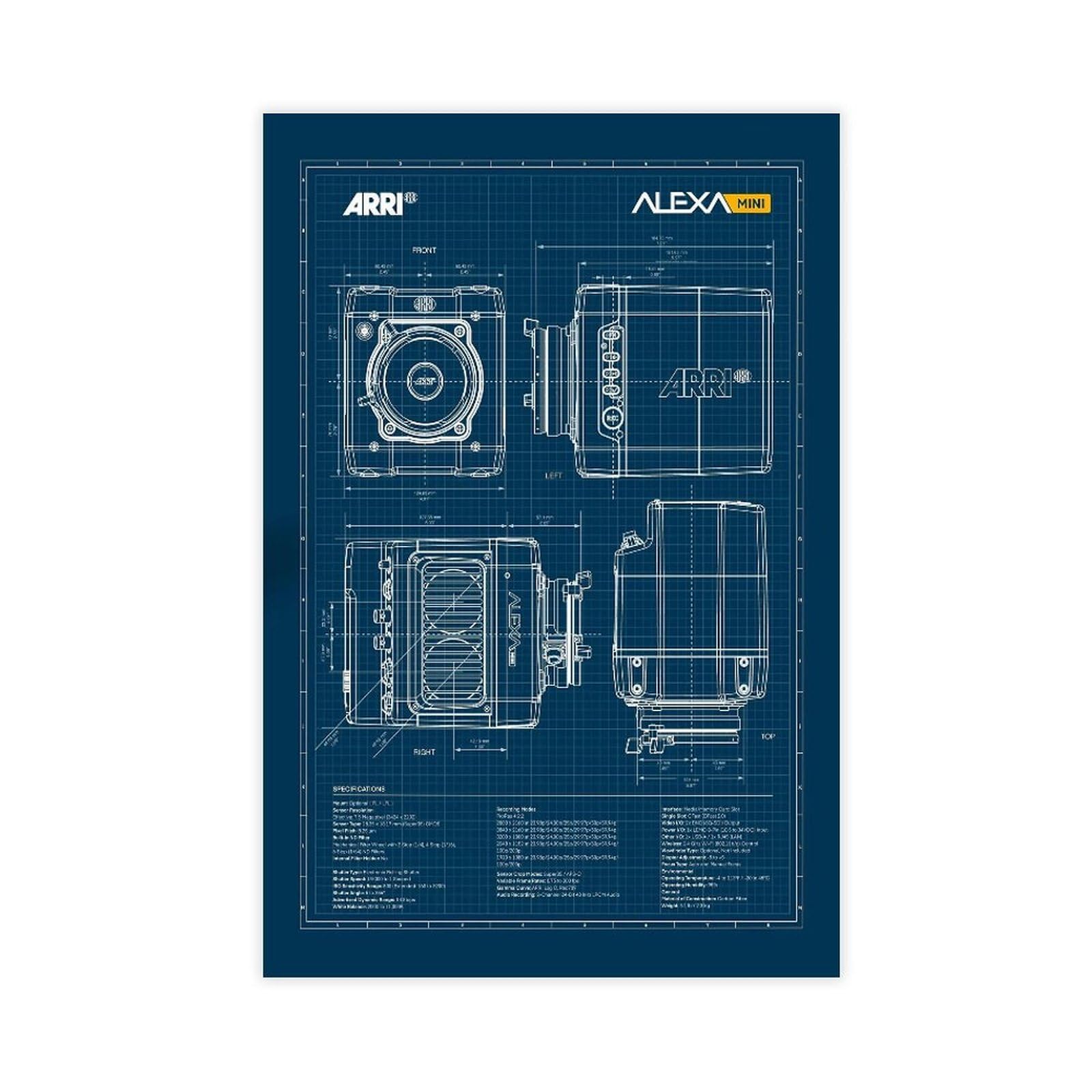 QZFNCOYU Camera Blueprint Art Poster Canvas Poster Wall Art Decor Print Picture Paintings for Living Room Bedroom Decoration 20x30inch(50x75cm)