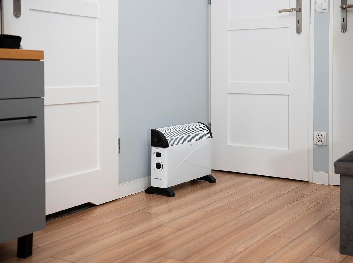 Lehmann LHOHC-2013A Convector Heater placed in a room, demonstrating proper clearance