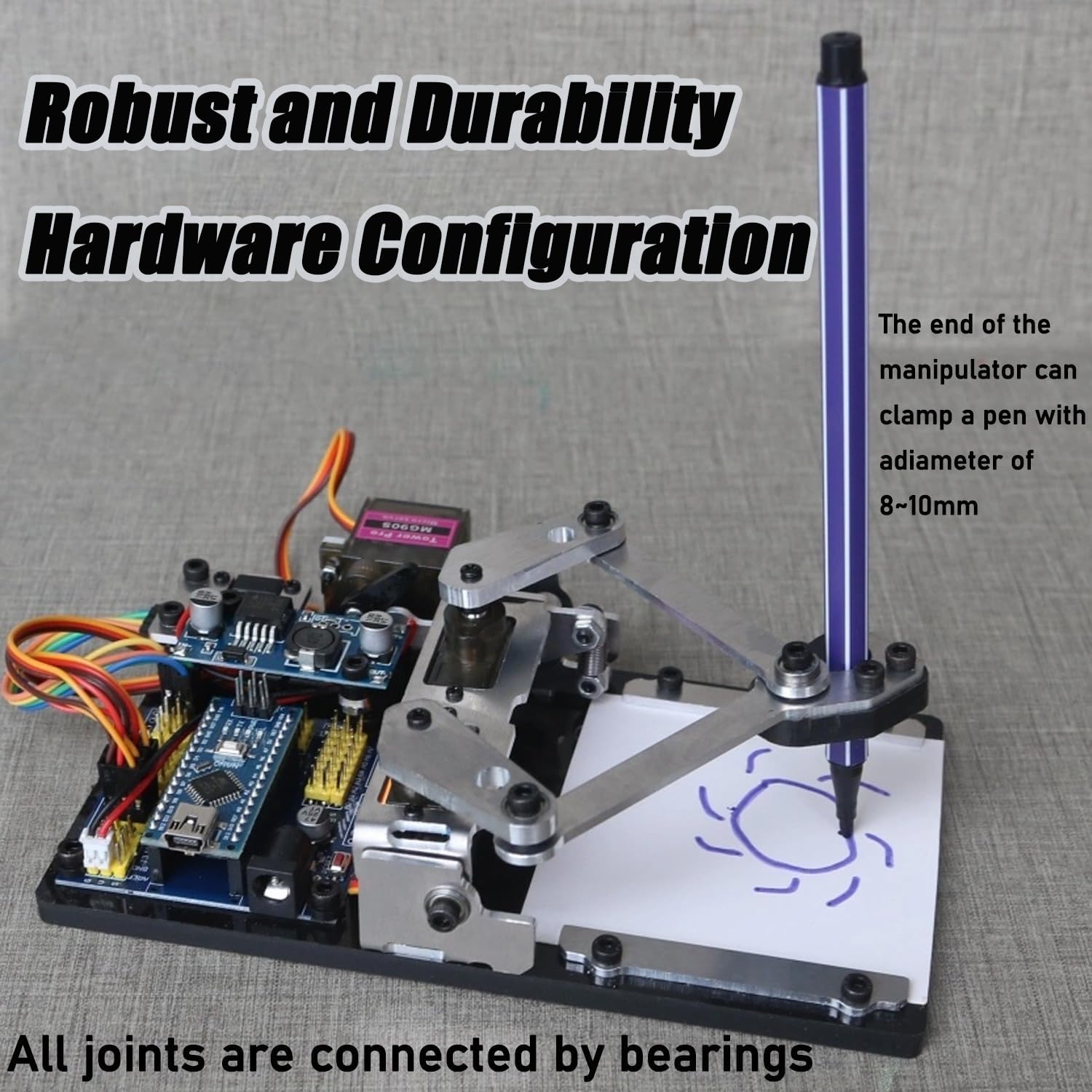 Zestaw inteligentnego robota do rysowania, ploter piórkowy z aplikacją Bluetooth, programowanie Open Source, do kreatywnych prac malarskich