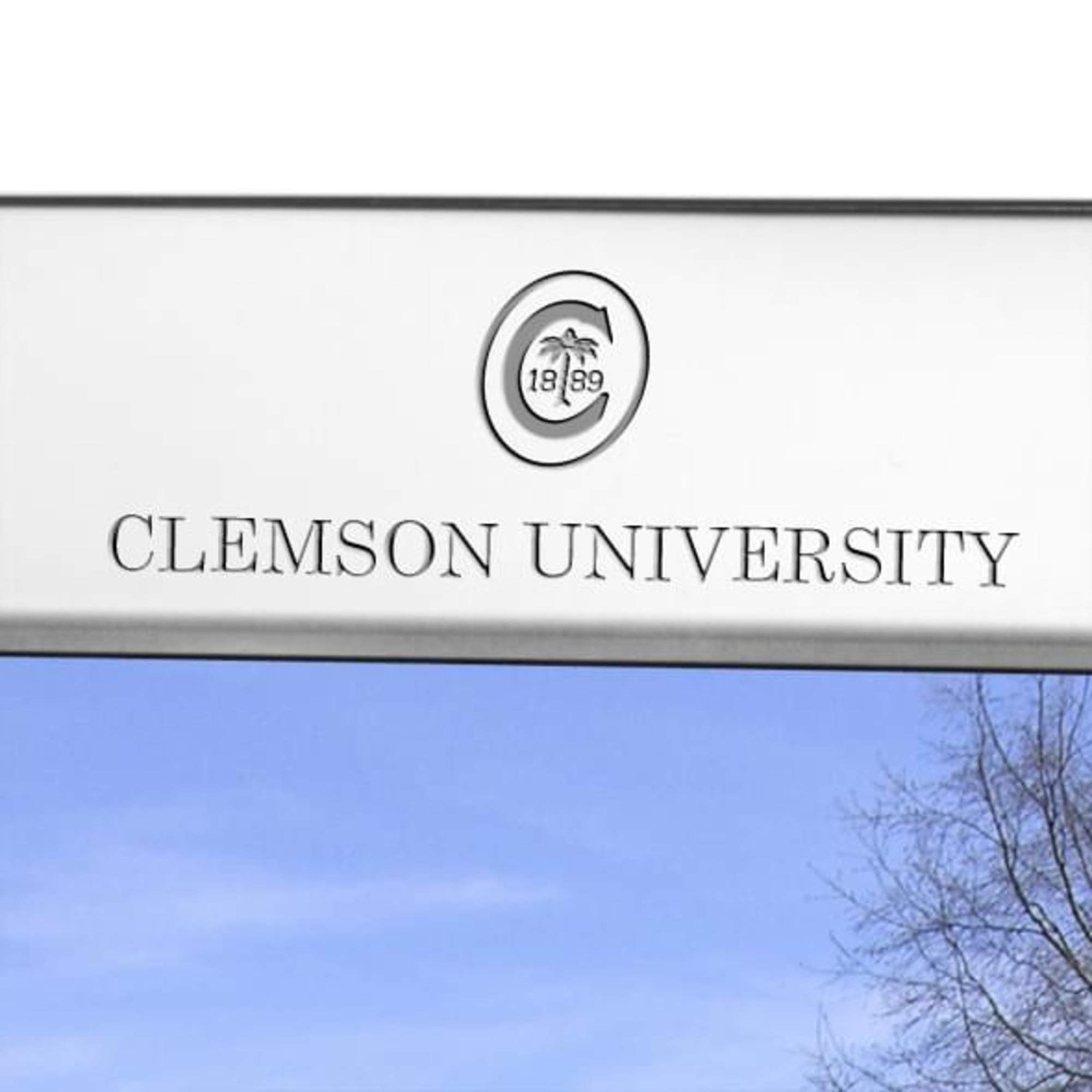 M. LA HART Clemson Polished Pewter 8x10 Picture Frame