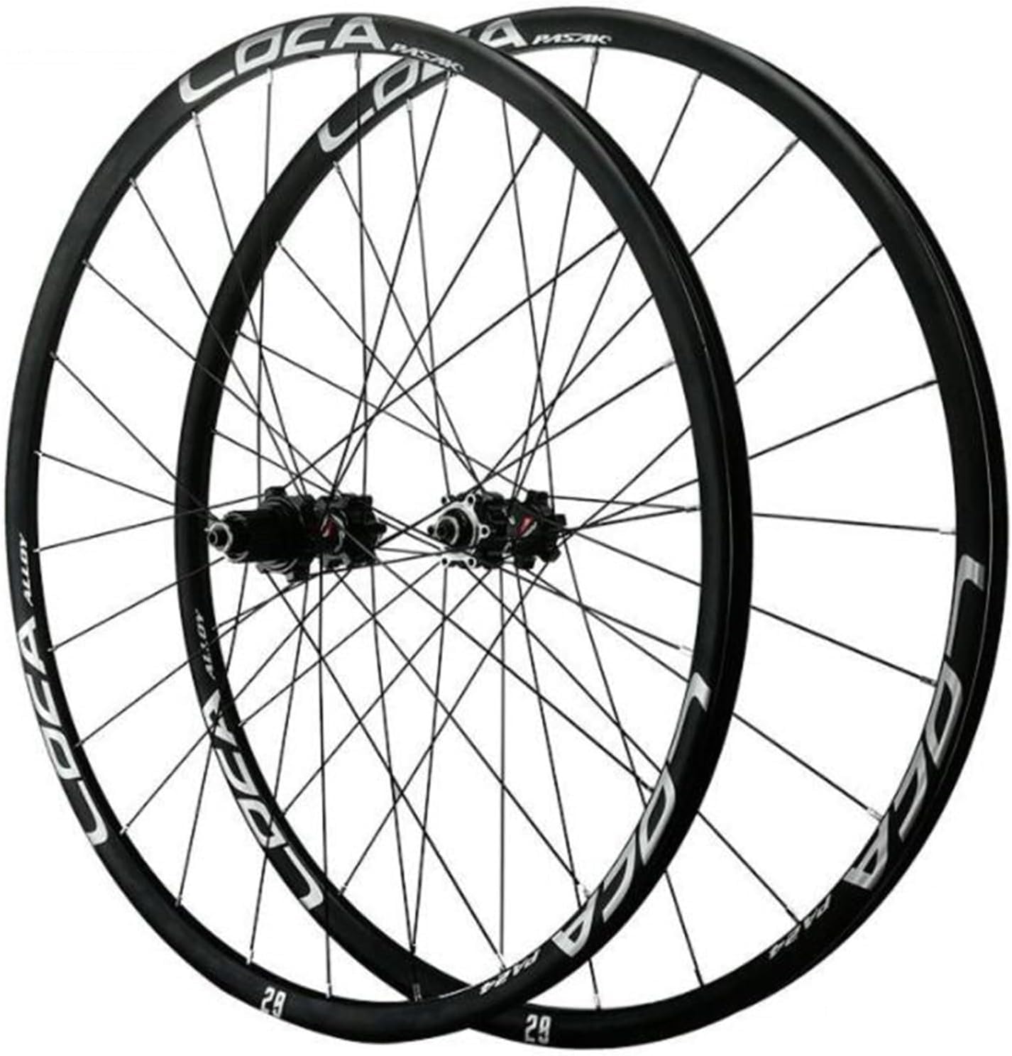 Koła tarczowe do roweru górskiego, proste pociągnięcie 24 otwory przednie 2 tylne 4 łożyska mikrospline 12 prędkości do opon 26 27,5 29 x 1,5-2,4 cala zestaw kół