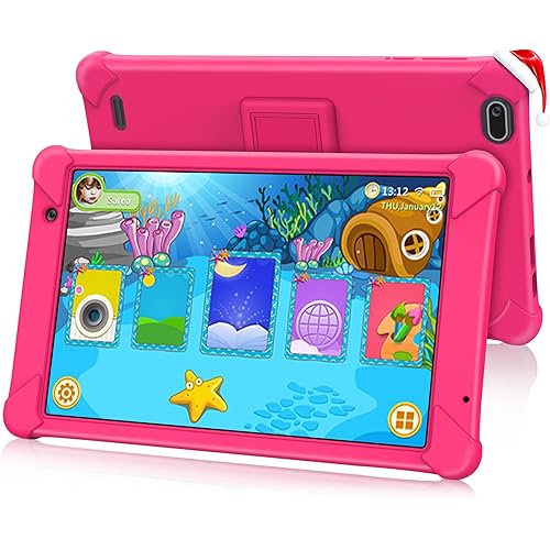 FANGOR Kids Tablet 8 inch - Toddler Tablet for Kids, Android Edition Tablet with 2GB RAM 32GB ROM, WiFi, Dual Camera, Children's Tablet with Parental Control, Shockproof Case