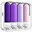 Quatish Travel Bottles for Toiletries, Original Patented Leak Proof Travel Size Containers, 3 oz Tsa Approved Silicone Shampoo and Conditioner Bottles, 4 Pack,Purple