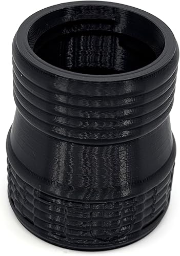 Miniatura 2 de Accesorio de acoplador reductor de manguera de vacío de 1 78 pulgadas a 1 14 pulgadas - 2CCWReducer - Rosca en sentido antihorario - Negro (negro)